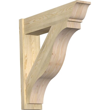 Ekena Millwork Funston Traditional Rough Sawn Outlooker, Douglas Fir, 8"W x 34"D x 34"H OUT08X34X34FST01RDF